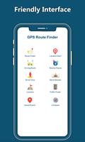GPS 위치 지도 항해 & 거리 전망 앱 2019 년 포스터