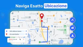 Poster Mappe GPS Navigazione Live Map
