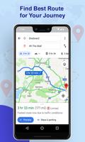 GPS Map Route Navigation Traffic App Affiche