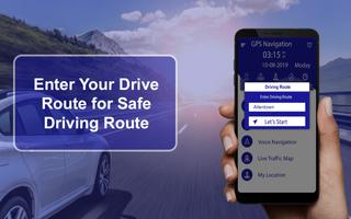 GPS Map Route Navigation Traffic App скриншот 3