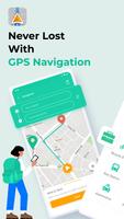 Driving directions, GPS Maps الملصق