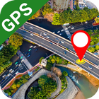 Vista da rua: Navegação GPS ícone
