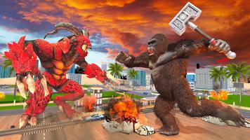 Monster Gorilla Rampage Attack syot layar 3