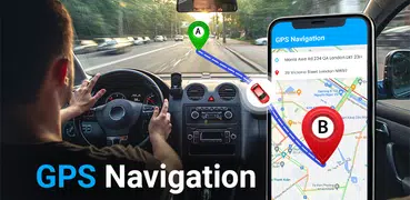 GPS Navigation Map Route Find