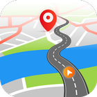 Navegacion GPS Mapa satelital icono
