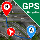 GPS cartes navigation icône