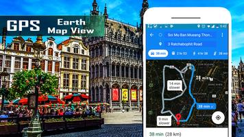 يعيش GPS ، والملاحة الصوتية وخريطة توجيه القيادة تصوير الشاشة 1