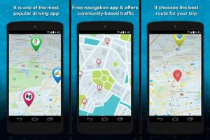 Free Wayse  GPS navigation walkthrough Cartaz