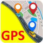 Gps navigation find route map 图标