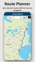 پوستر Gps navigation find route map