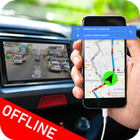 offline Route Richtungen & Satellit Karte Zeichen