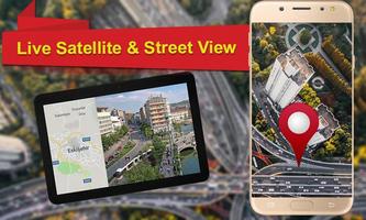 Cartes satellite GPS: Voice GPS et Live Street Vie capture d'écran 3