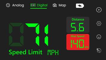 عداد السرعة GPS - تعقب السرعة الملصق