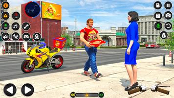 Pizza Delivery Bike Games 3D screenshot 1