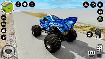 Monster Car Game - Stunt Game screenshot 1