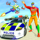 Police War Drone Robot Game आइकन