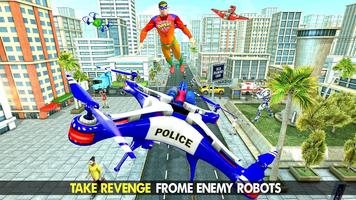 Police War Drone Robot Game স্ক্রিনশট 2