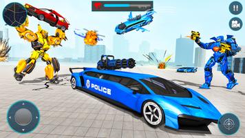 Police Limo Dino Robot Game Ekran Görüntüsü 2