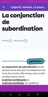 L’adjectif, La préposition, L'adverbe, grammaire capture d'écran 1