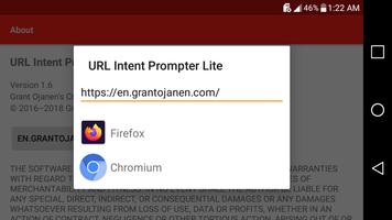 URL Intent Prompter Lite screenshot 3