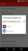 URL Intent Prompter Lite poster