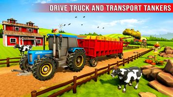 Real Tractor Driving Farming 포스터