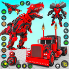 Dino Car Transform Robot Game icône