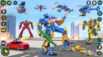 Dino Car Transform Robot Game syot layar 3