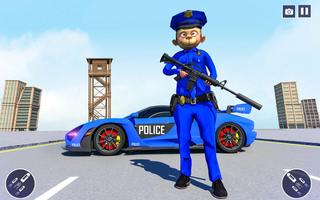 US Police Monkey Rope Hero:Free Shooting Games poster