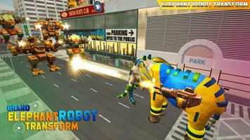 Elephant transformation Robot Shooting game 2020 poster