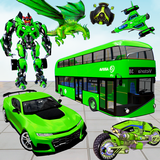 Bus Robot Car Transform Game icon