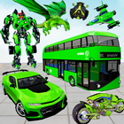 Bus Robot Car Transform Game ícone
