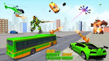 Bus Robot Car Transform Game screenshot 2