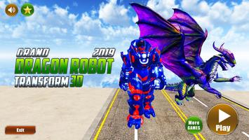 Grand US Dragon Robot Battle 3D Affiche