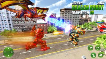 Grand US Dragon Robot Battle 3D captura de pantalla 1