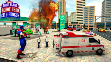 Grand Flying Robot Hero Rescue screenshot 3