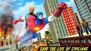 Grand Flying Robot Hero Rescue screenshot 1