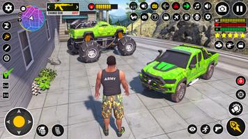 Army Vehicle Transporter Truck الملصق