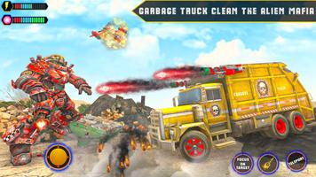 Garbage Robot Truck War Game capture d'écran 1