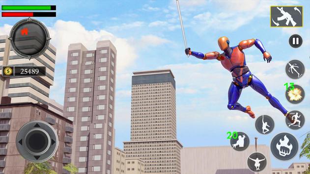 Grand Flying Robot Rope Hero screenshot 11