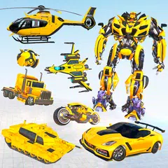 Baixar Flying Helicopter-Robot Games APK