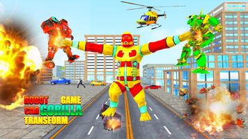 Angry Gorilla Robot Fight poster