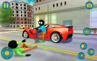 Grand Gangster Stickman Simulator الملصق