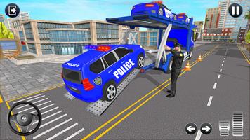 पुलिस कार फायर परिवहन ट्रक गेम स्क्रीनशॉट 2