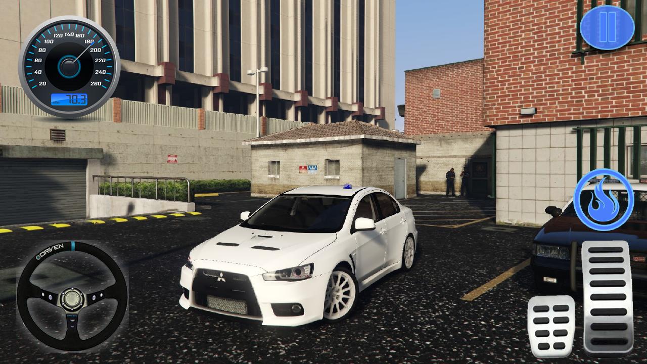 Driving Lancer Evolution Simulator In City For Android Apk Download