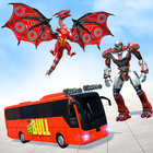 US Army Bus Robot Transform 3D иконка