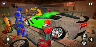 Superhero Robot Car Mechanic