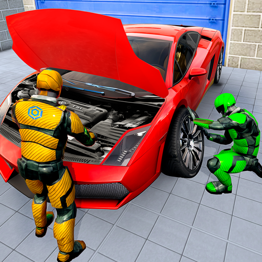 Superhero Robot Car Mechanic