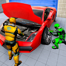Superhero Robot Car Mechanic APK