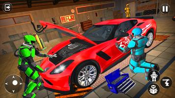 Superhero Robot Car Mechanic syot layar 3